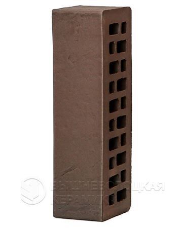 Кирпич керамический лицевой пустотелый 1,4НФ 250х120х88 ГОСТ 530-2012 Антрацит дуб, лава, антика темно-коричневый
