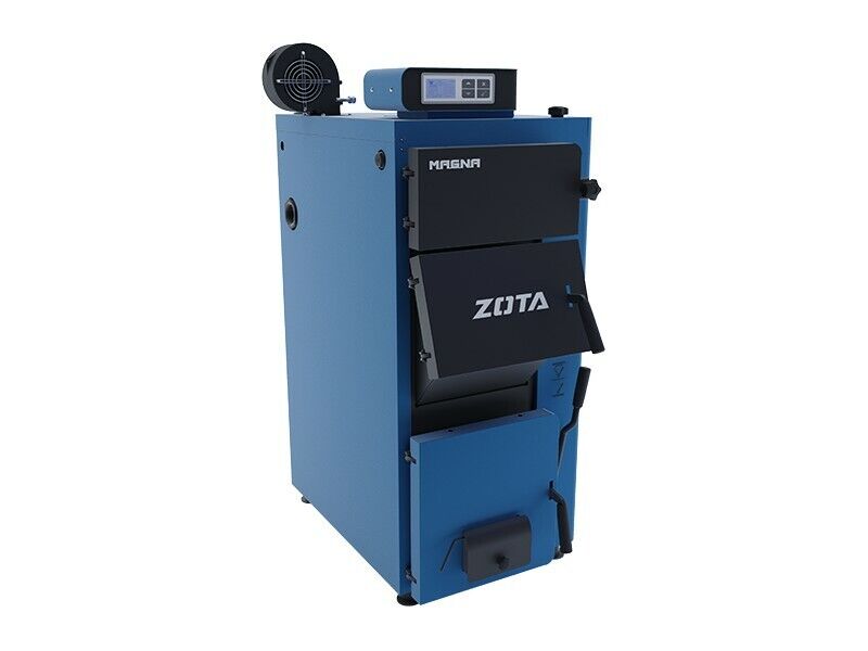 Полуавтоматический твердотопливный котел длительного горения Zota Magna 45 кВт, до 57 ч горения на угле
