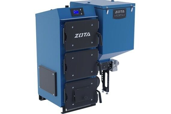 Автоматический твердотопливный котел длительного горения Zota Forta 25 кВт, до 6 суток горения