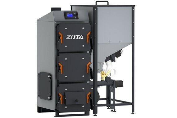 Пеллетный автоматический котел длительного горения Zota Focus 16 кВт, до 6 суток
