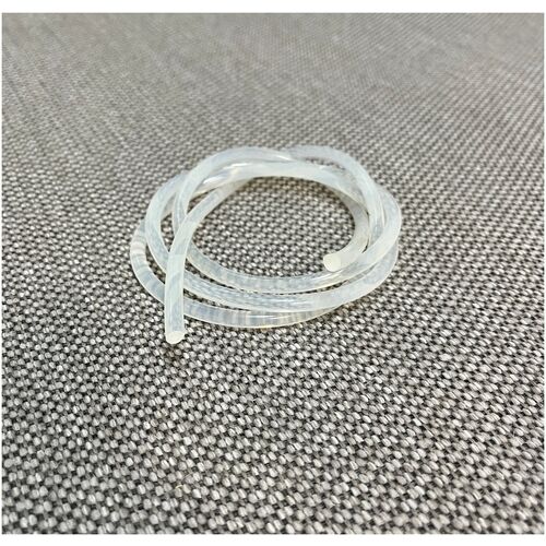 Шнур круглый силиконовый (прозрачный/белый) диаметр 18 мм