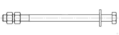 Болт б1. Болт б5 3.407.1-143.8.39. Спецболт б5. Болт б5 (3.407.1-143.8.39) 0,6 кг. Болт специальный 260 мм б-5 3.407.1-143.8.39.