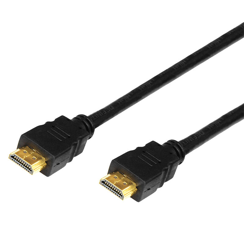 Шнур шт.HDMI - шт.HDMI v1.4 3,0м Gold с ферритовыми фильтрами "Rexant" 1